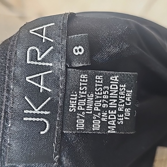 Women's Jkara Black Beaded Dress Size 8 - Picture 8 of 11